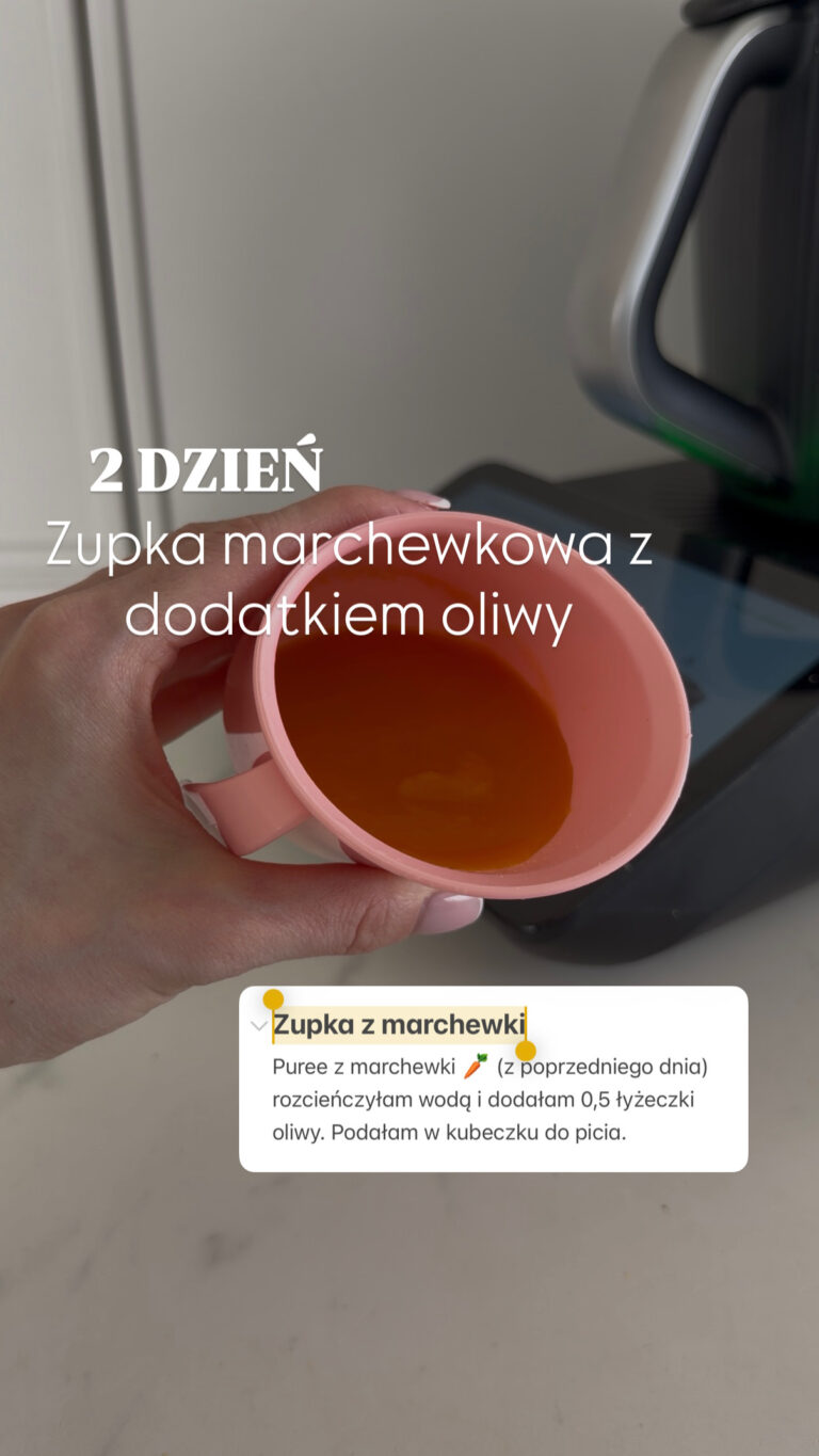 Dzień 2 rozszerzania diety Maksika – marchewka w nowej odsłonie 🥕🧡
