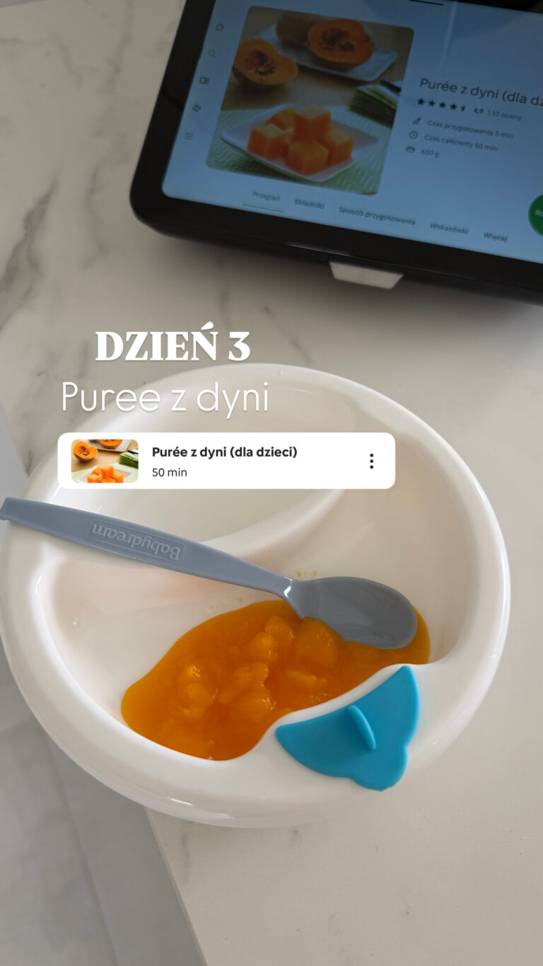 Dzień 3 rozszerzania diety Maksika – dynia skradła jego serce! 🎃👶