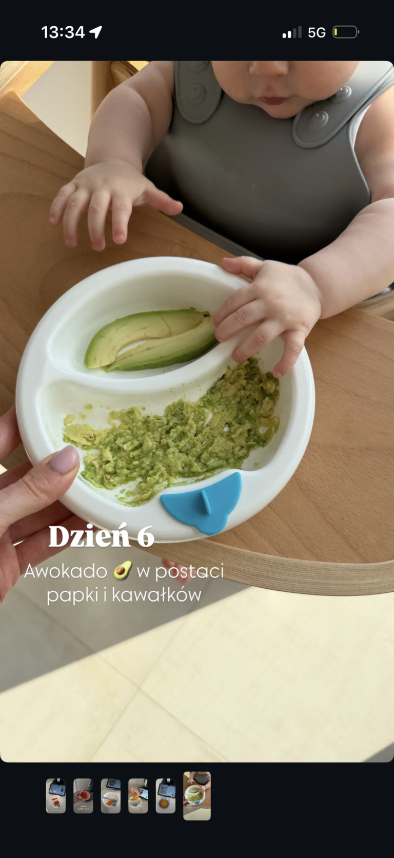 Dzień 6 rozszerzania diety Maksika – awokado nie podbiło jego serca 🥑👶