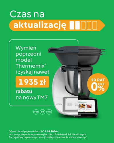 Promocja Thermomix® TM7 – sierpień 2026. Sprawdź aktualne oferty
